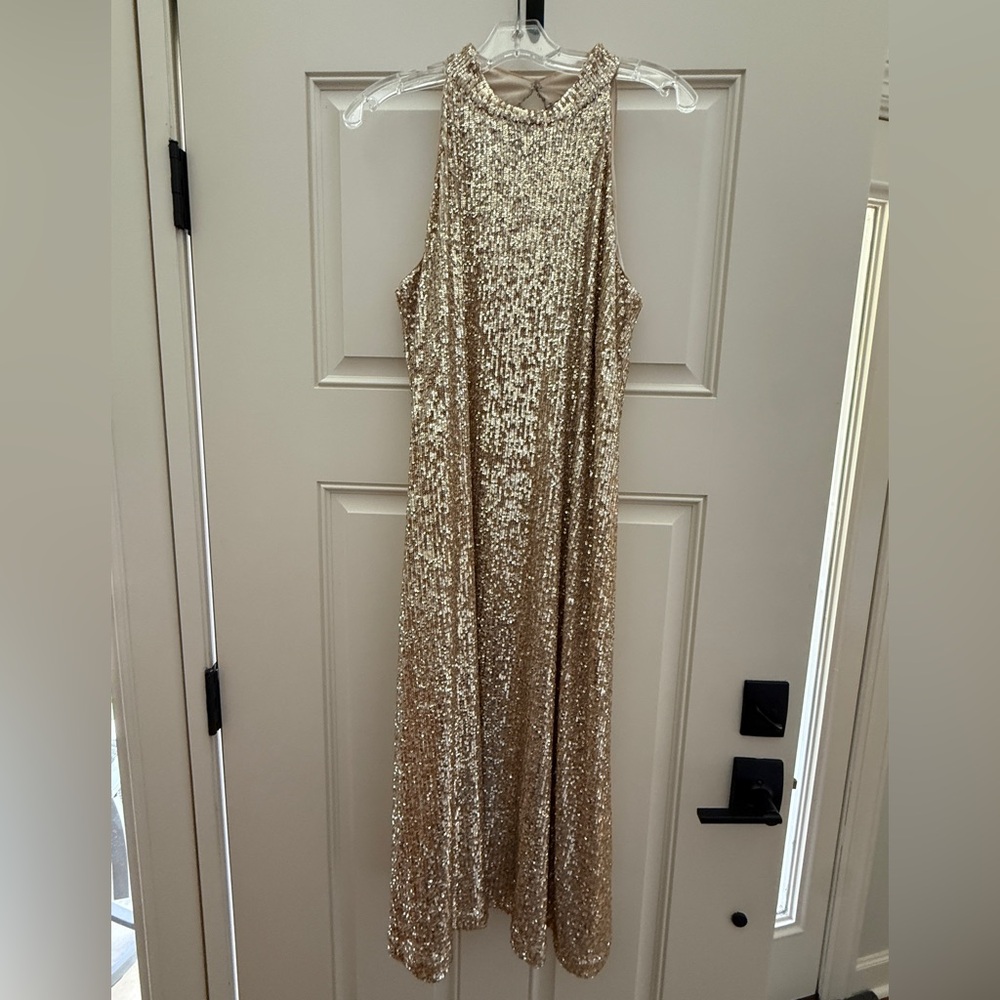 Stunning Ann Taylor Sequined Sleeveless Dress